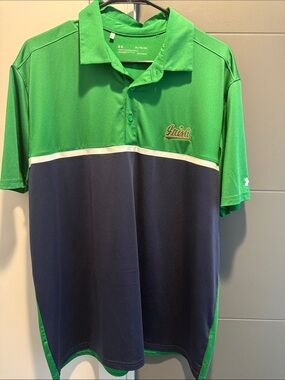 Like new notre dame under Armour polo size XL